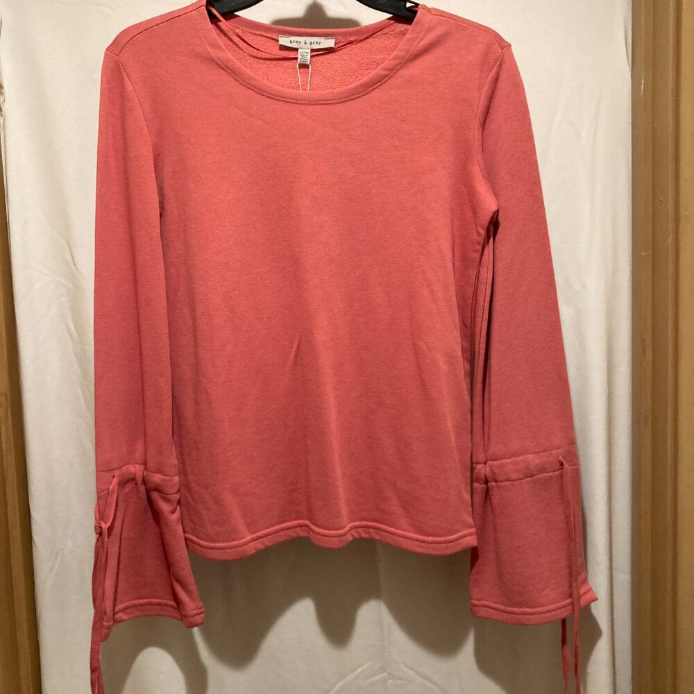 Grey and Gray Salmon Colored Blouse BRAND NEW